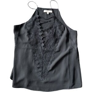 Wayf Black Lace Detail Camisole
